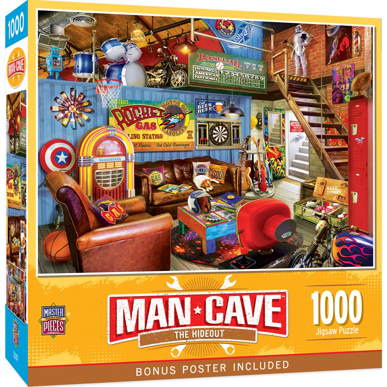 Masterpieces   1000 Piece Jigsaw Puzzle - The Hideout - 19.25&#x22;x26.75&#x22;