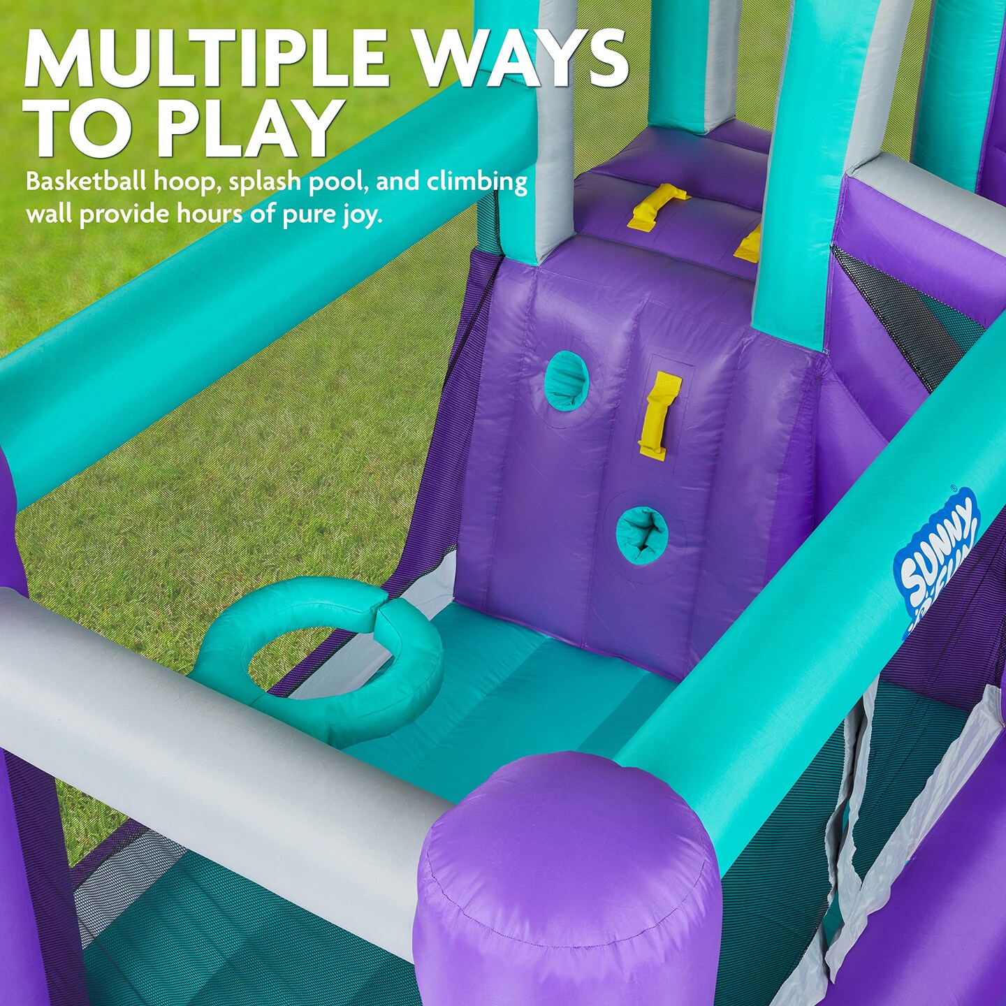 Sunny &#x26; Fun Small Inflatable Kids Backyard Water Slide Park