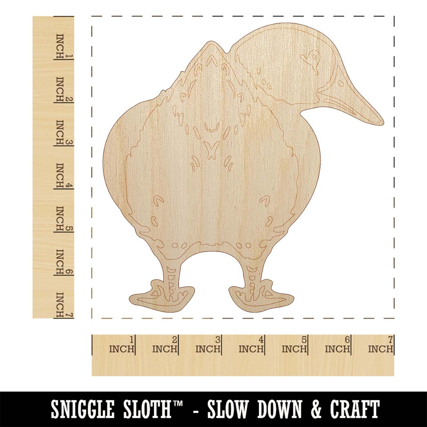 Fluffy Duck Butt Looking Behind Unfinished Wood Shape Piece Cutout for DIY  Craft Projects | Michaels