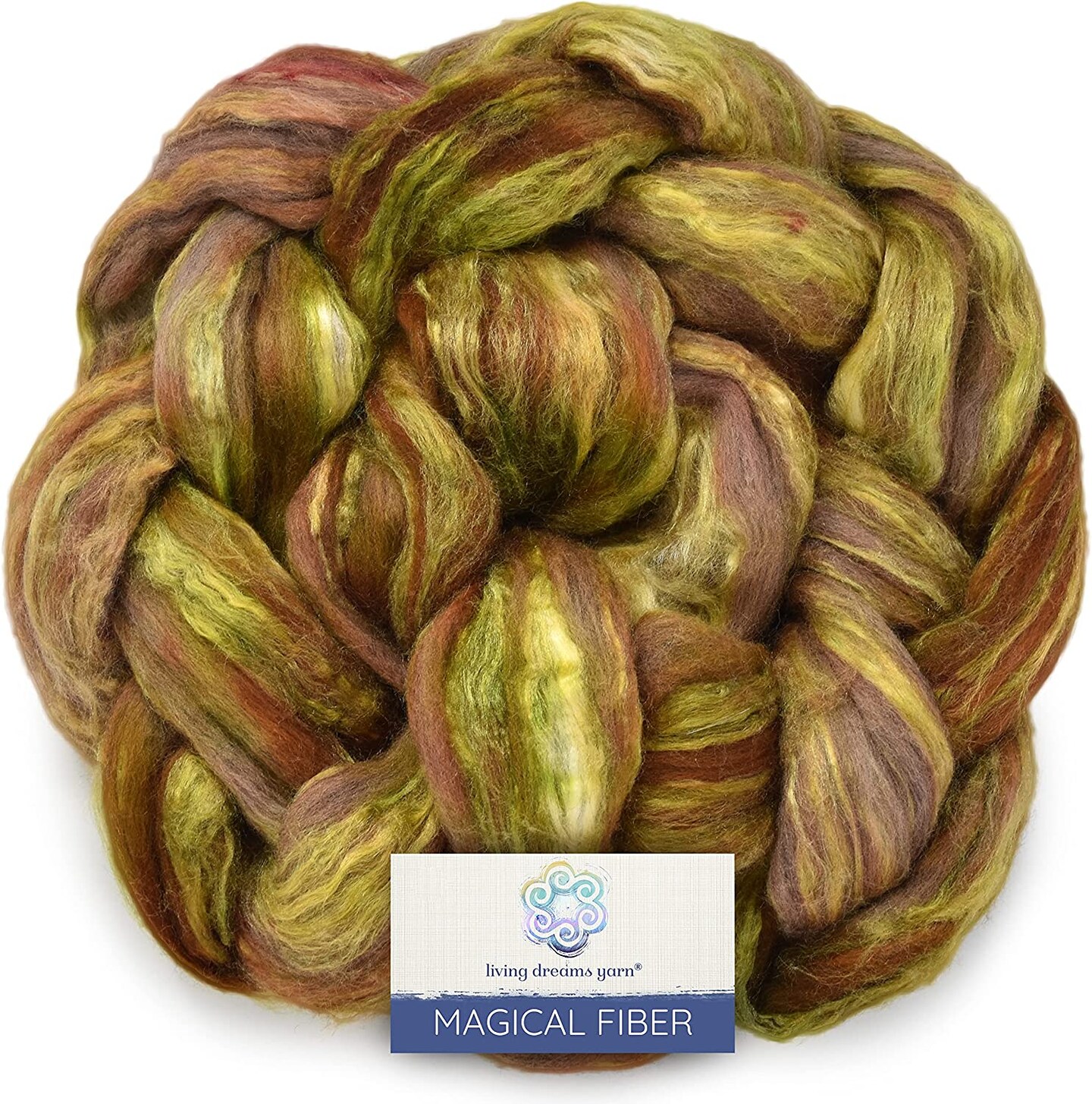 Magical Silk Merino Fiber. Hand Dyed Roving for Spinning & Felting.