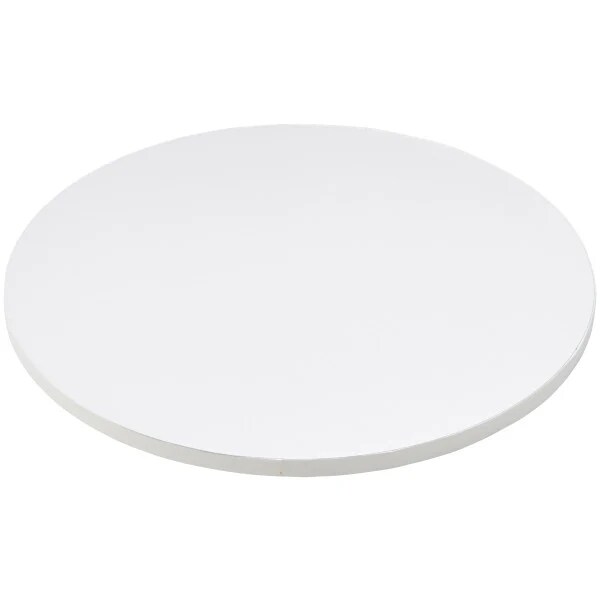 14&#x22; Round White Foil Cake Board Drum