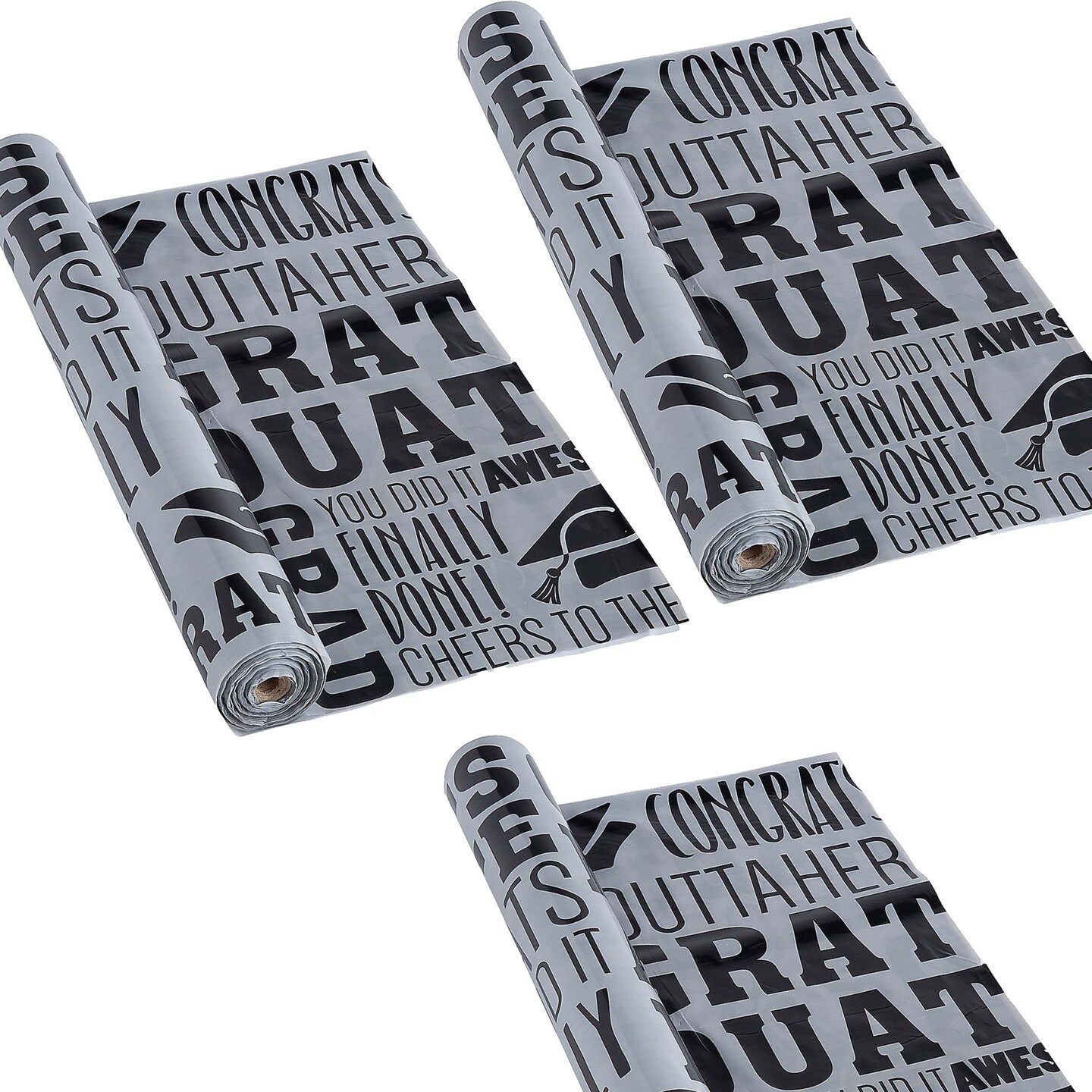 40&#x22; x 100 ft. Rad Grad Disposable Plastic Tablecloth Roll