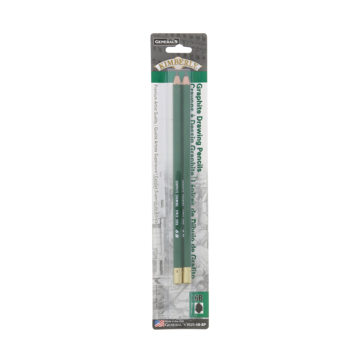 General Pencil Kimberly Drawing Pencil Set 2 Pencils 6b Michaels