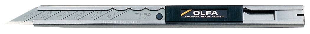 Olfa Stainless Steel Slide-Lock Graphics Knife With Snap-off Blade