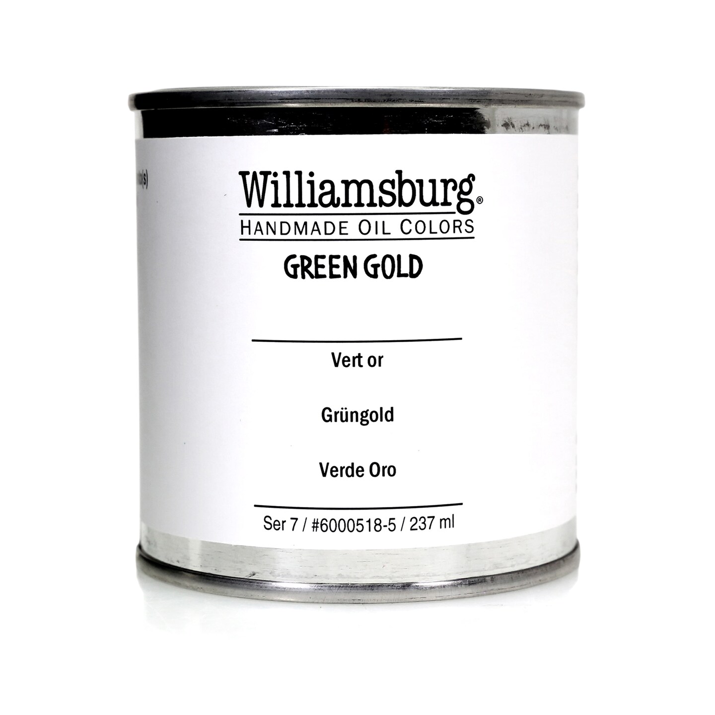 Williamsburg Handmade Oil Color, 8 Oz. Jar, Green Gold