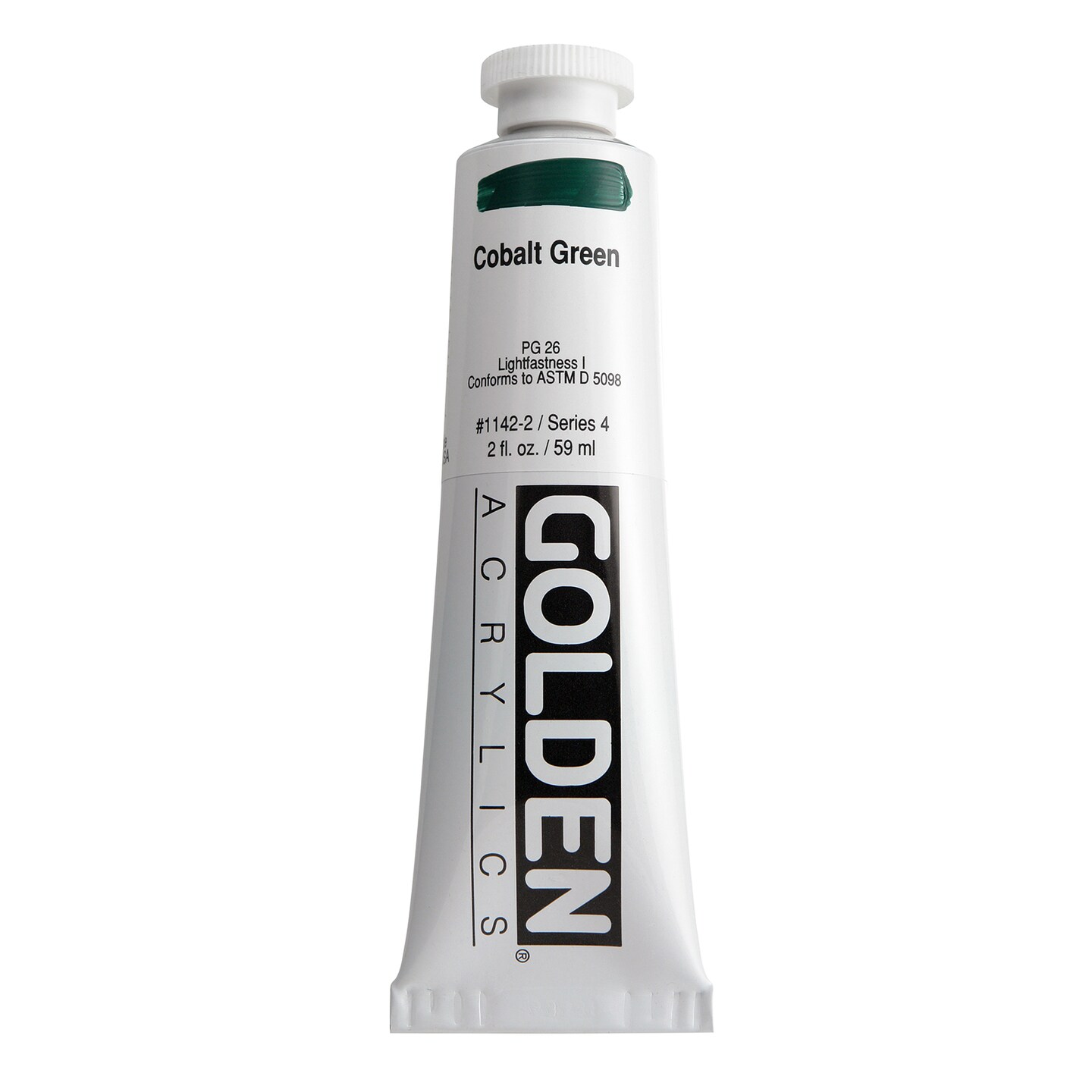 Golden Acrylics Heavy Body 2oz Cobalt Green