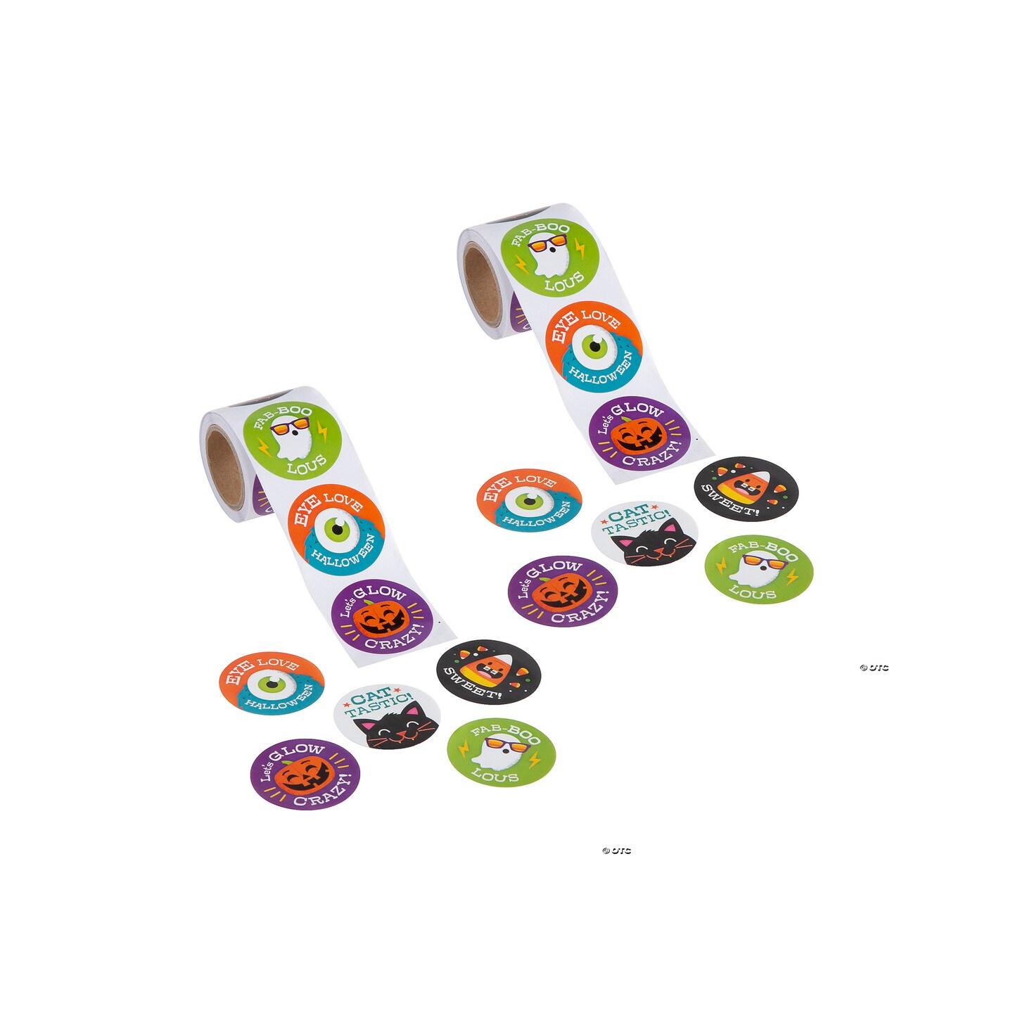 Halloween Pun Sticker Roll 100 Pc.
