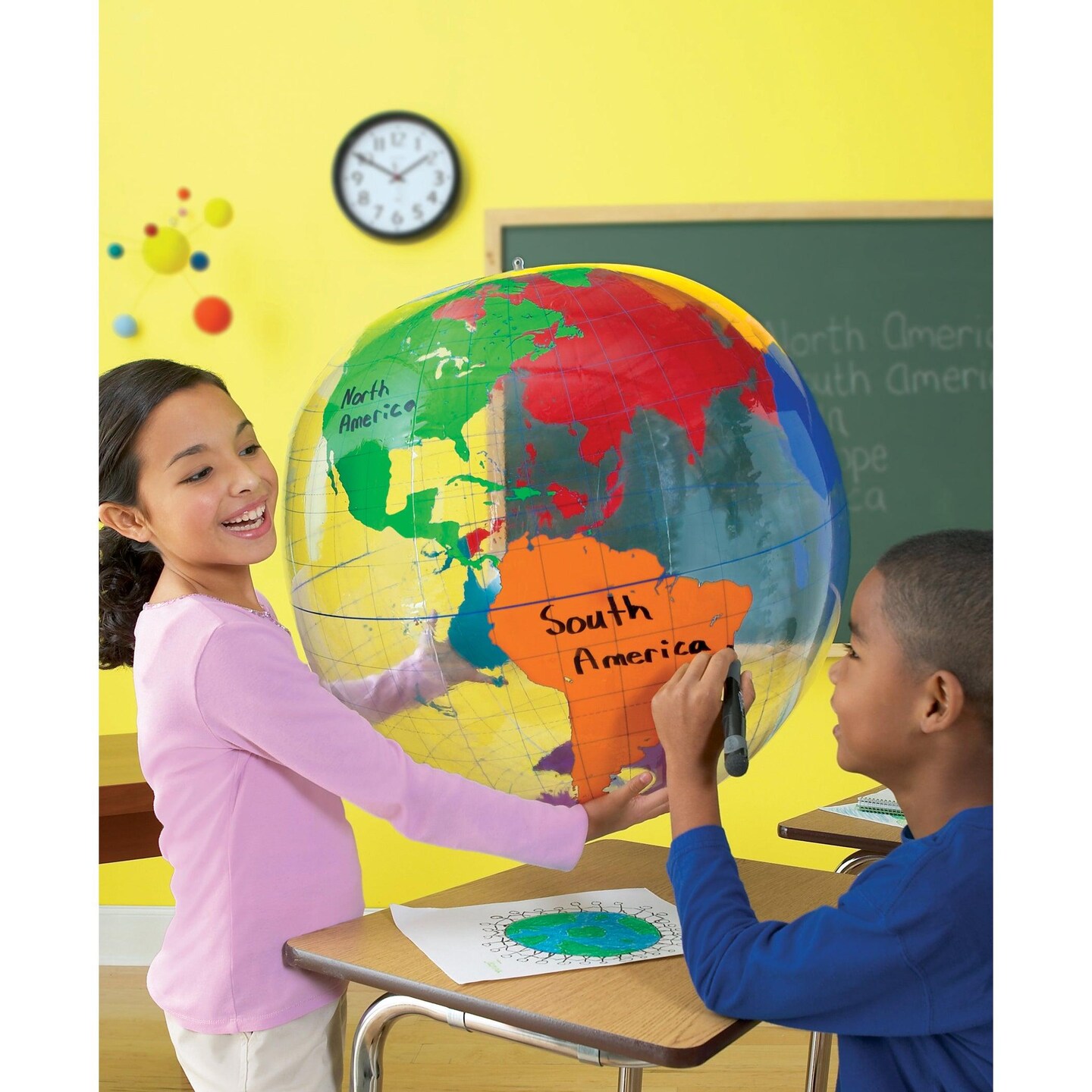 Inflatable Labeling 27&#x22; Globe