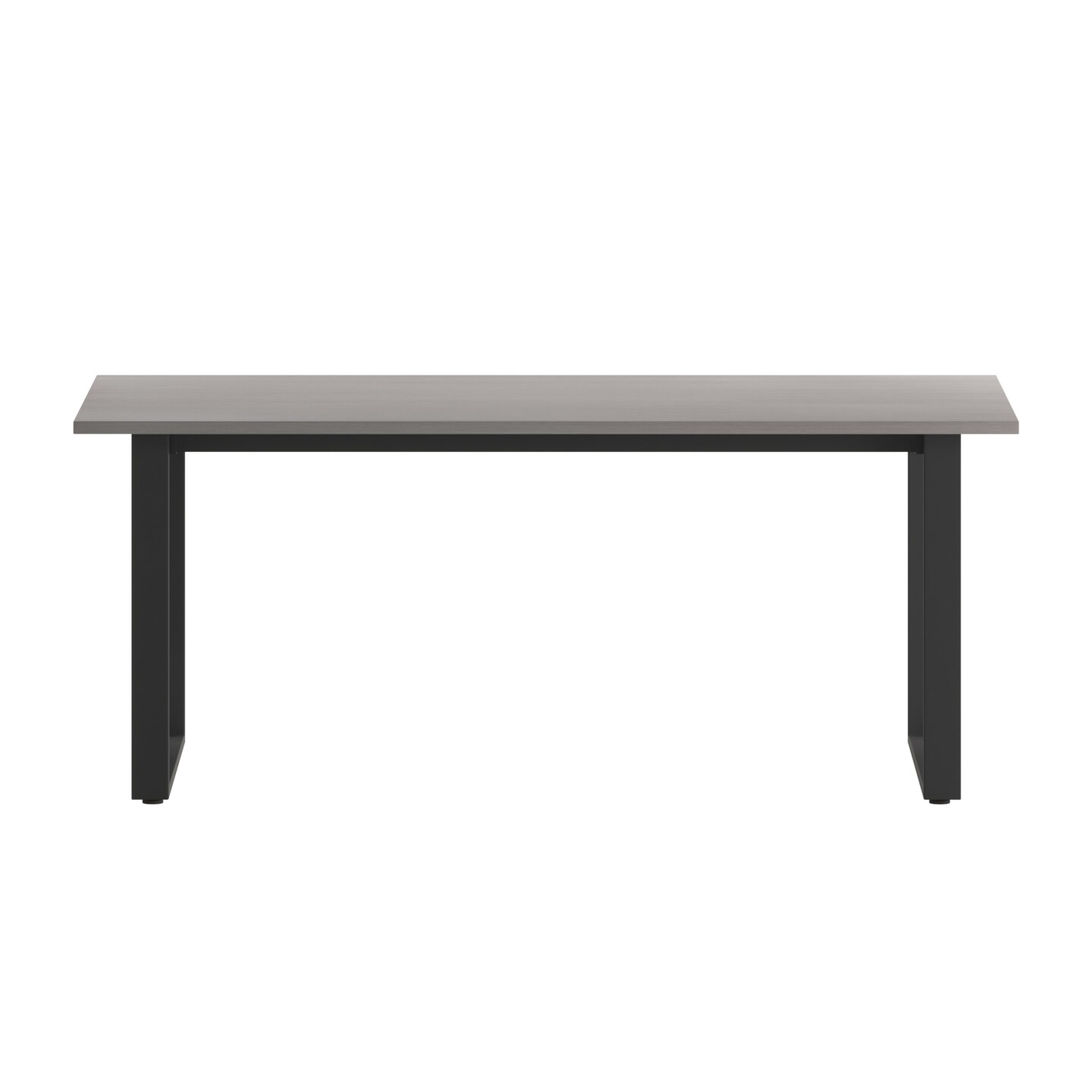 Emma and Oliver Remy 72x36 Dining or Gaming Table with Double Sided Laminate Table Top and Heavy Duty U-Frame Steel Base