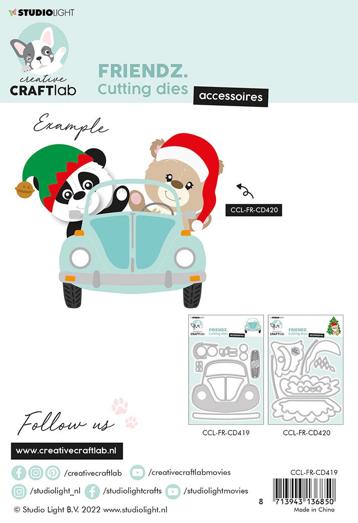Studio Light CCL Cutting Die Beetle Accessories Friendz 125x110x1mm 1 PC nr.419