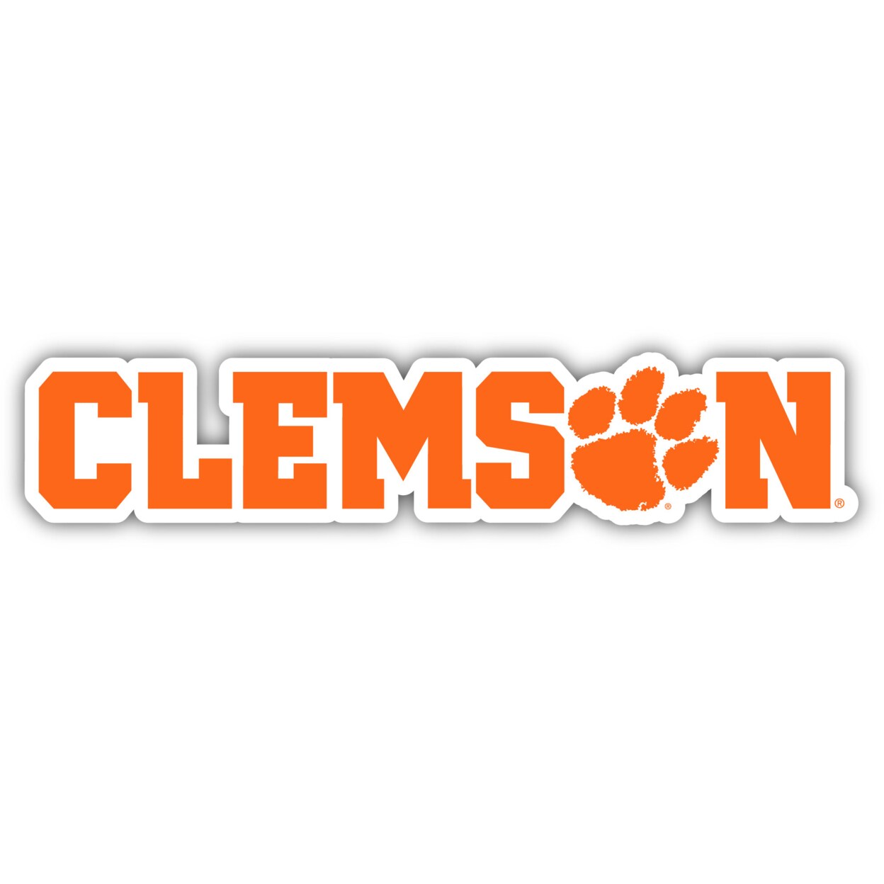 R and R Imports Clemson Tigers 4 Inch Vinyl Decal Sticker