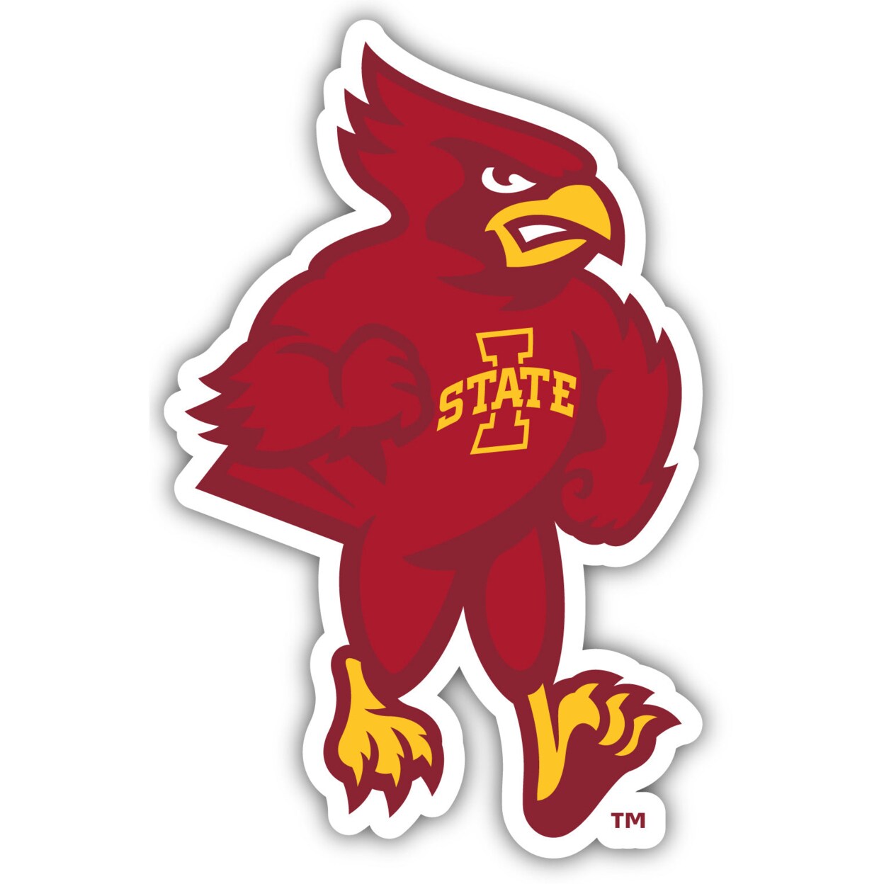 R &#x26; R INC. Iowa State Cyclones 2 Inch Vinyl Decal Sticker
