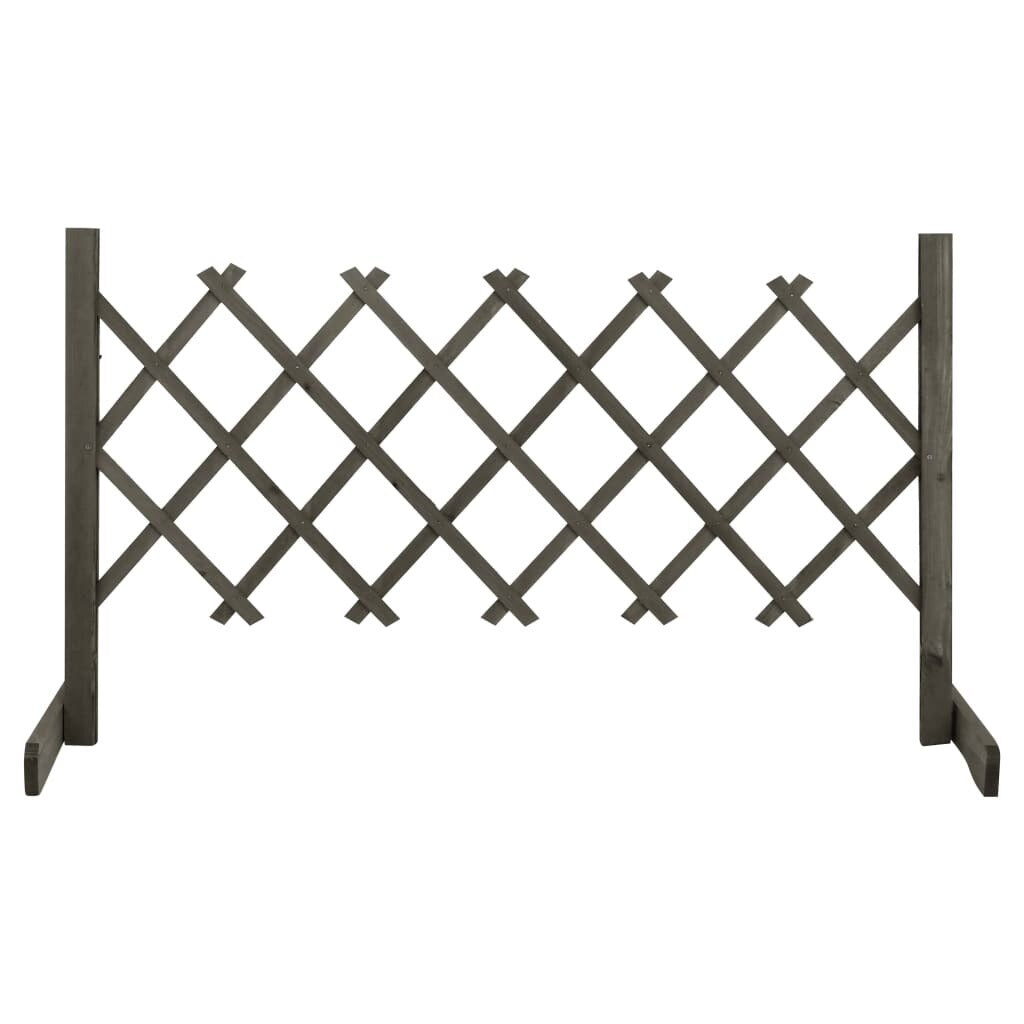 SKUSHOPS Garden Trellis Fence Gray 47.2&#x22;x23.6&#x22; Solid Firwood