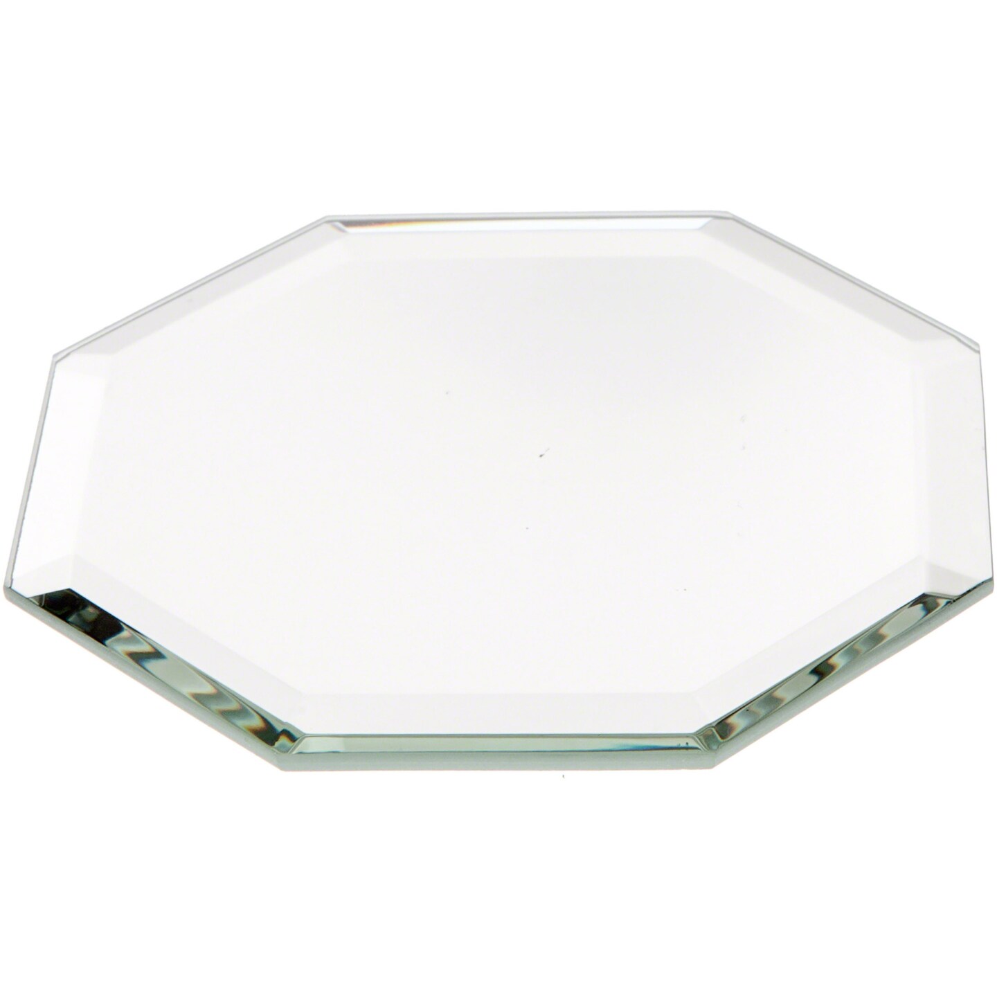 Plymor Octagon 3mm Beveled Glass Mirror, 3 inch x 3 inch
