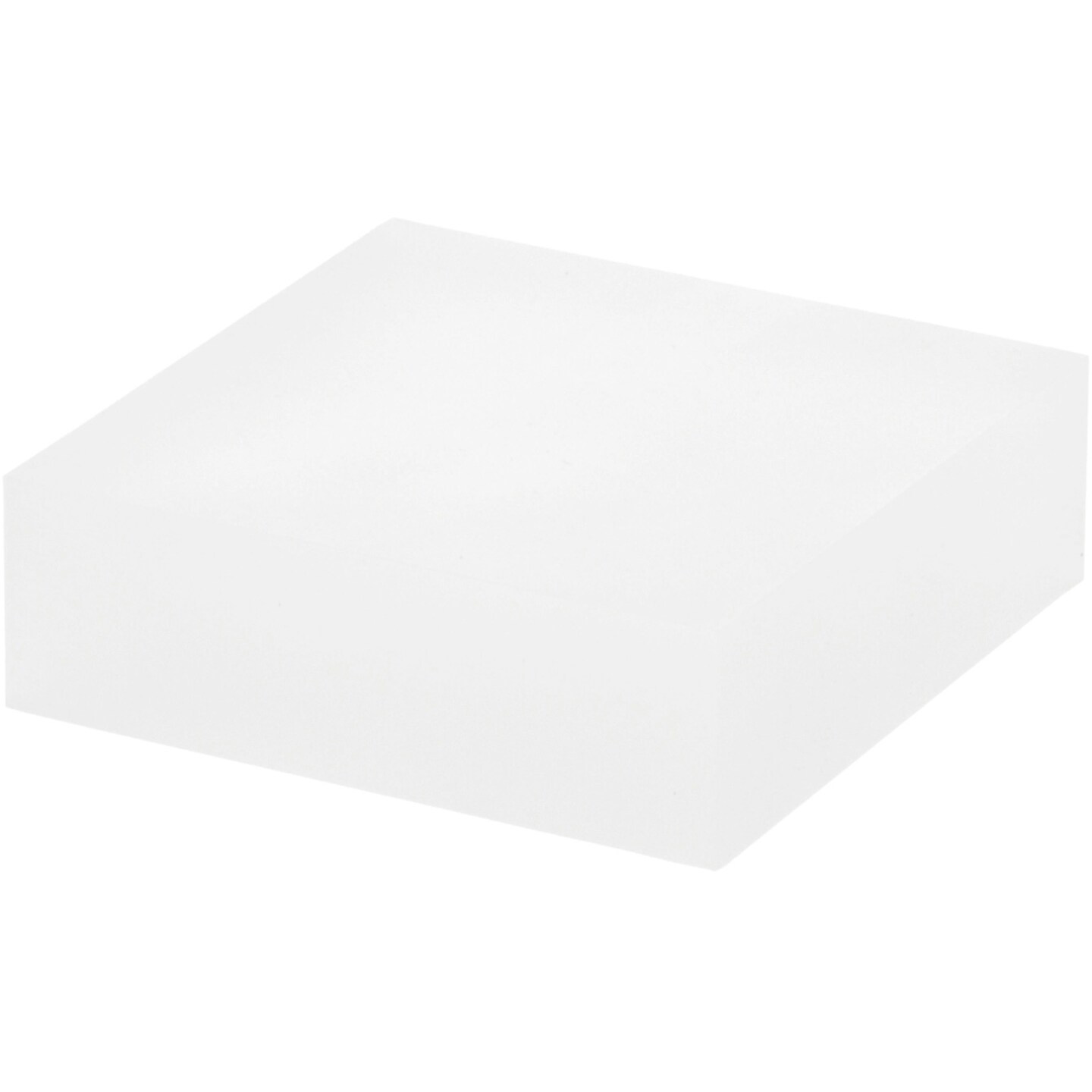 Plymor Frosted Acrylic Square Display Block, 1&#x22; H x 3&#x22; W x 3&#x22; D