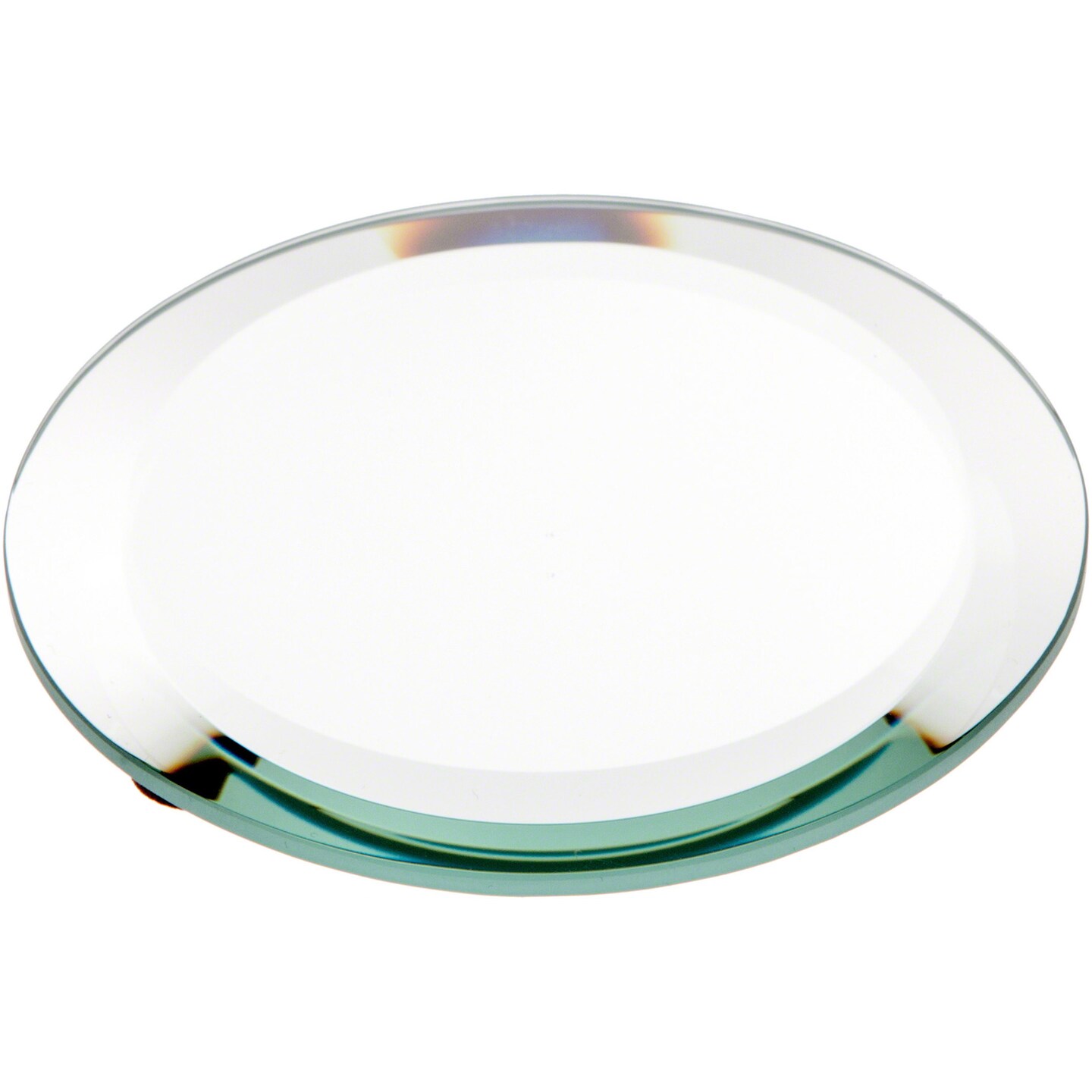 Plymor Round 5mm Beveled Glass Mirror, 4 inch x 4 inch