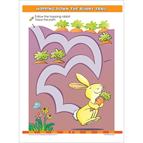 Big Preschool Workbook - 320 Pages, Ages 3 to 5, Colors, Shapes, Numbers, Early Math, Alphabet, Pre-Writing, Phonics, Following Directions, and More (School Zone Big Workbook Series)