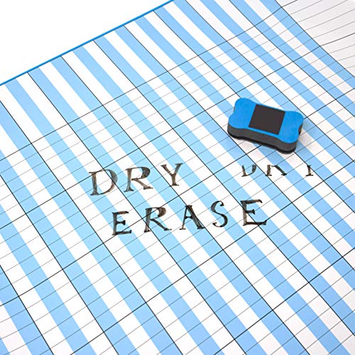 6 Pack Multi-Color Laminated Dry Erase Incentive Chart with 120 Reward Star Stickers for Chore Responsibility, School Attendance, Homework Progress Tracking Chart (17 Inch x 22 Inch)