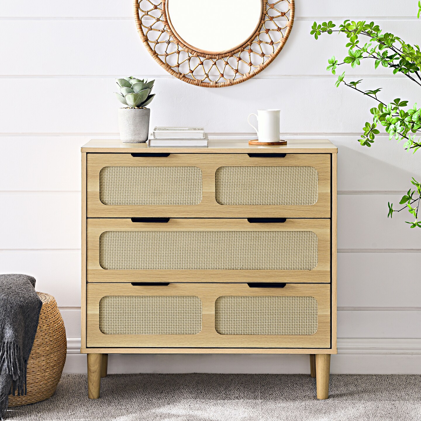 Modern Rattan Dresser Cabinet - 72.4 | Stylish Storage Upgrade | Michaels Modern Rattan Dresser Cabinet - 72.4 | Stylish Storage Upgrade | Michaels