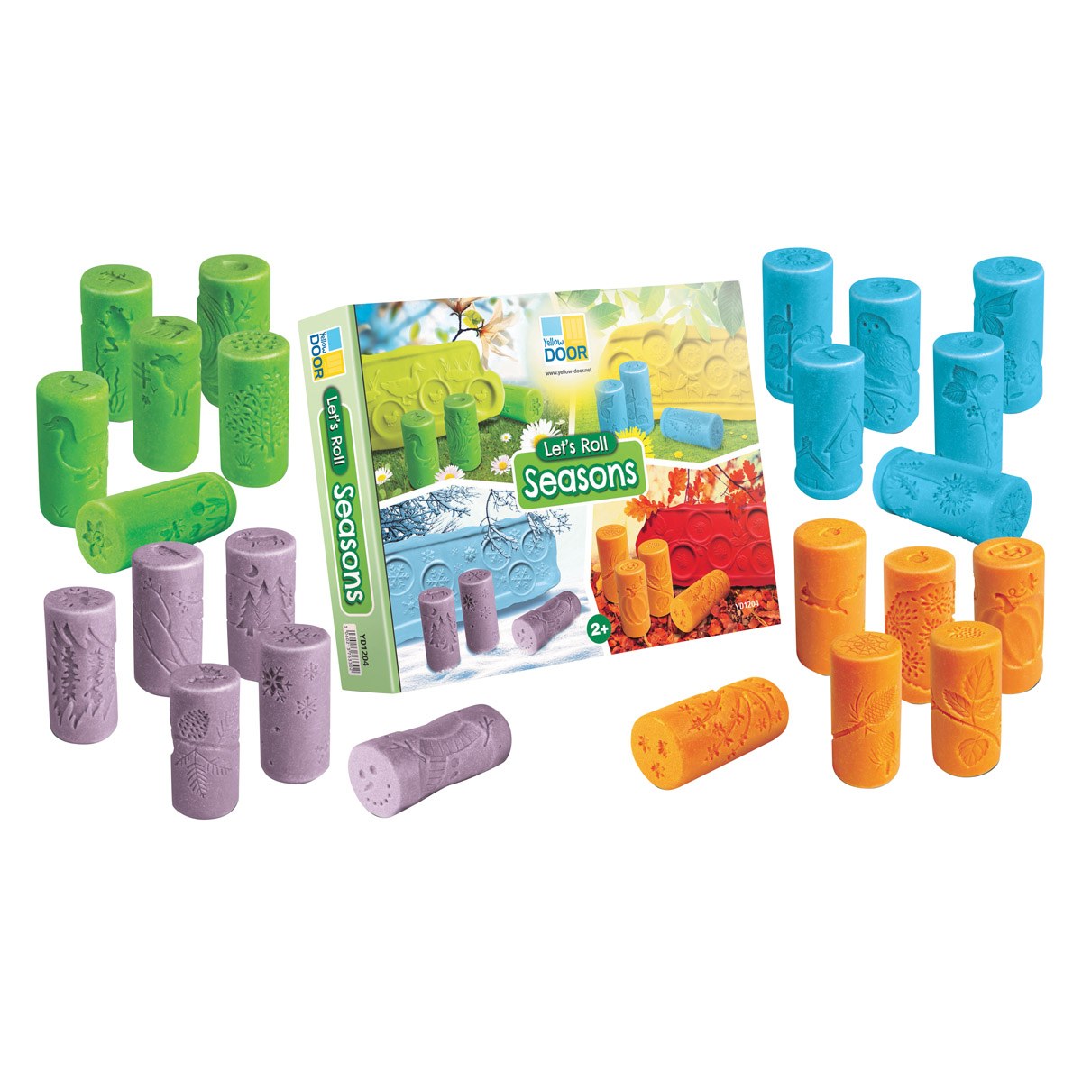 Yellow Door Let's Roll - Seasons Dough Rollers - 24 Seasonally Themed Rollers