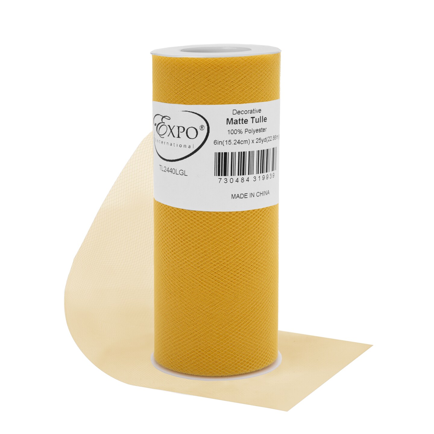 Decorative Matte Tulle Spool of 6 Inch X 25 Yards