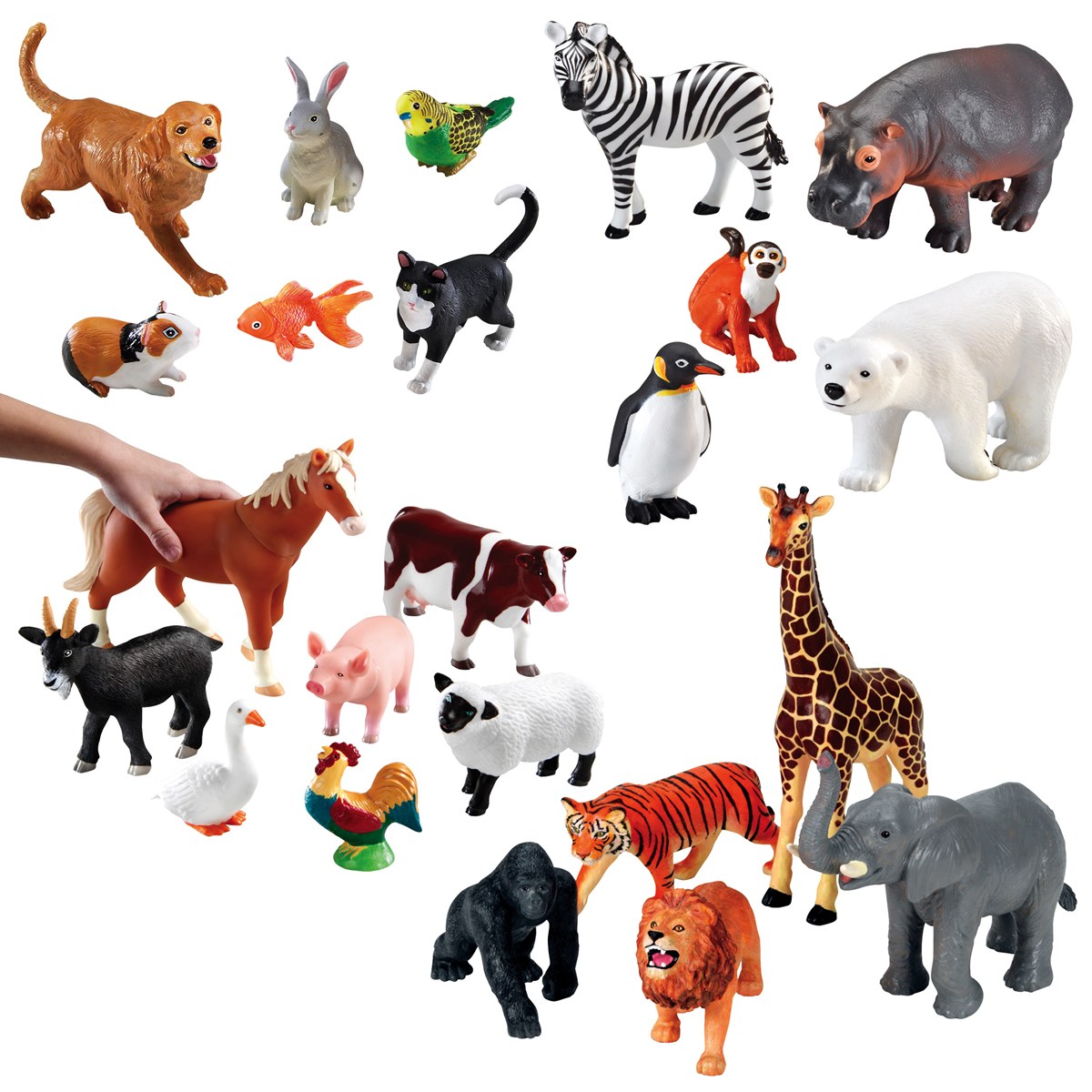 Learning Resources Jumbo Animals - 24 Pieces