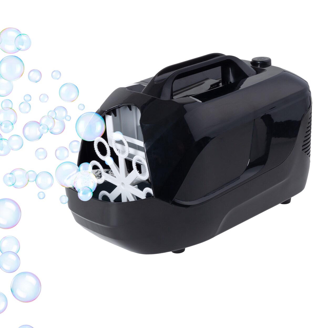 Hey! Play! Portable Bubble Machine 2-Speed Bubble Maker Blower Bubbles for Parties