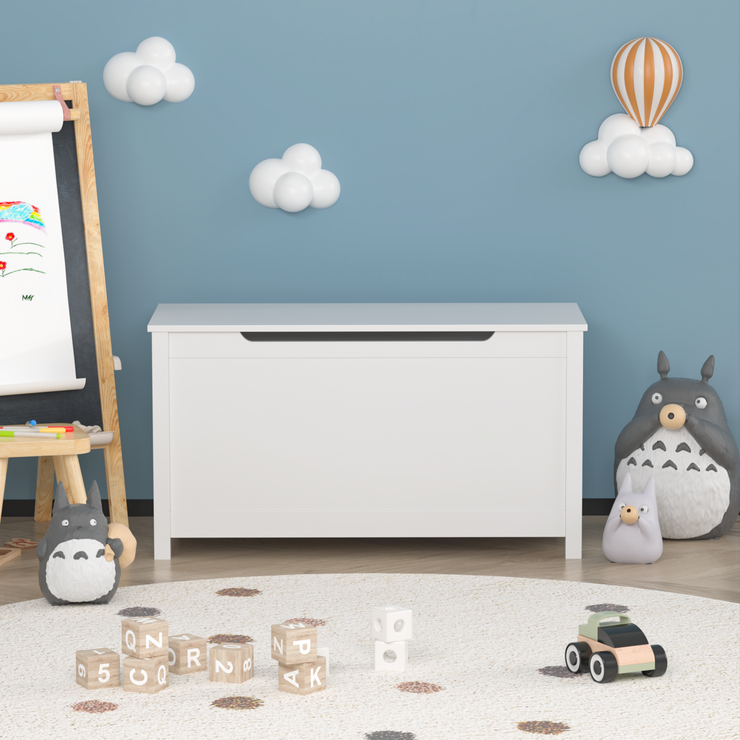 Wooden Toy Box for Kids | Organize Toys Easily