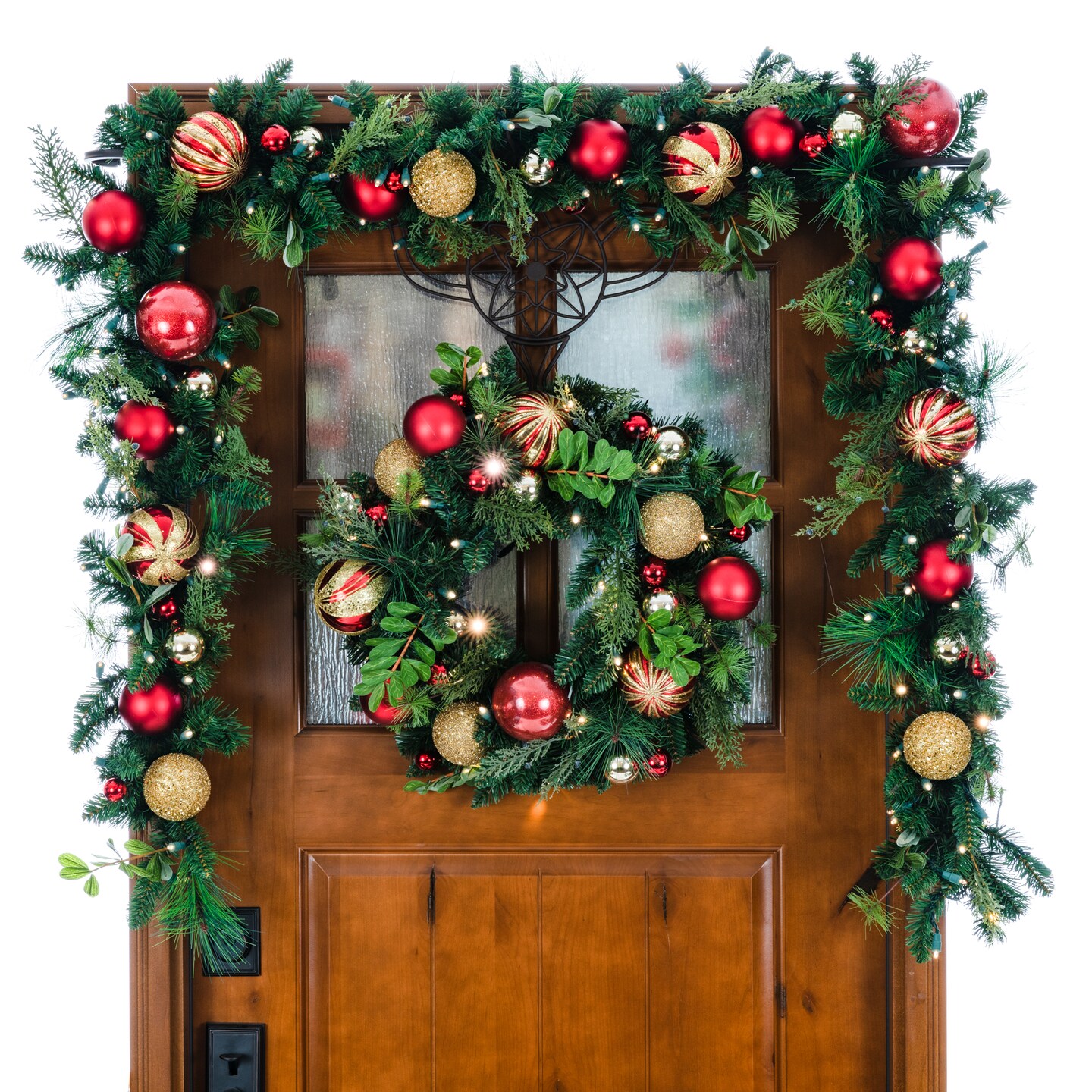 Lighted Christmas Wreath - Christmas Classic