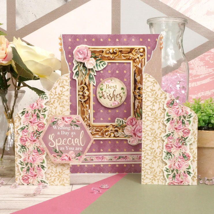 Hunkydory Crafts Luxury Shaped Card Blanks &#x26; Envelopes - Fancy Gatefold