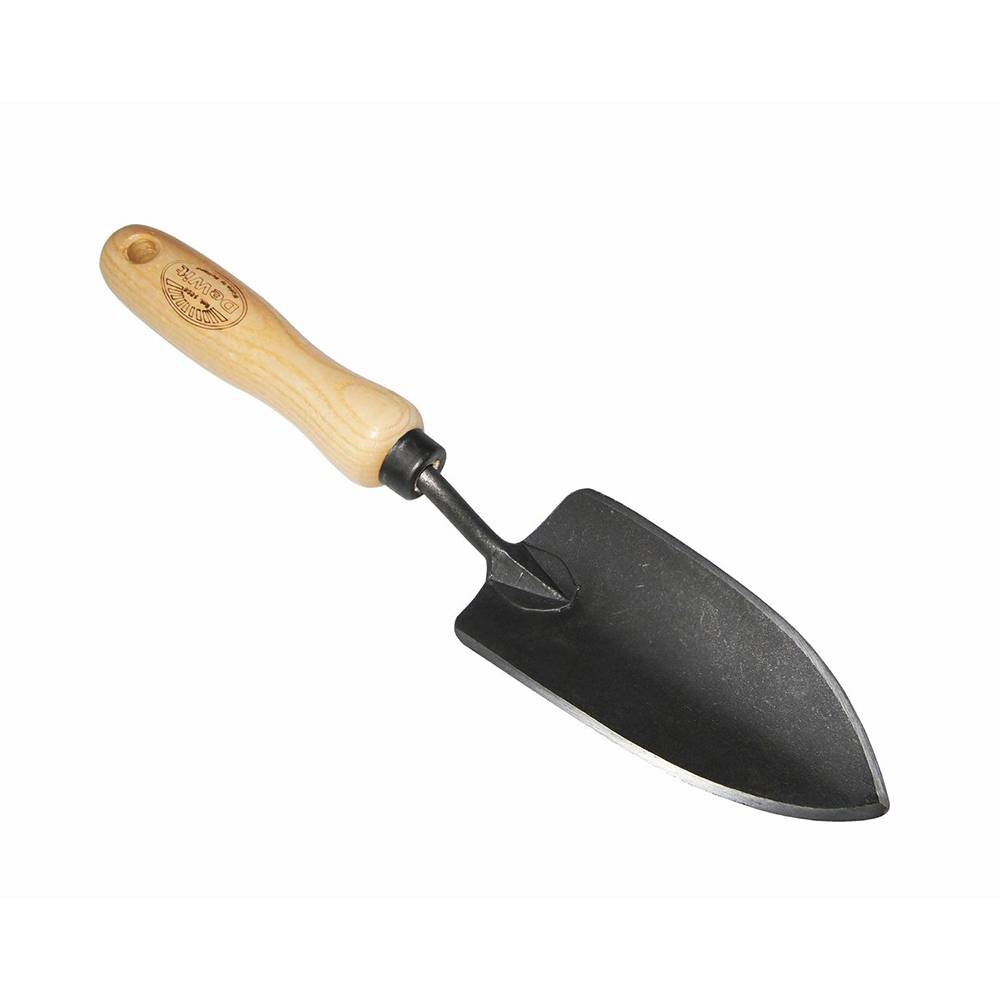 DeWit Forged Small Trowel, Boron Steel and Ash Wood Handle, 11.8 inches long