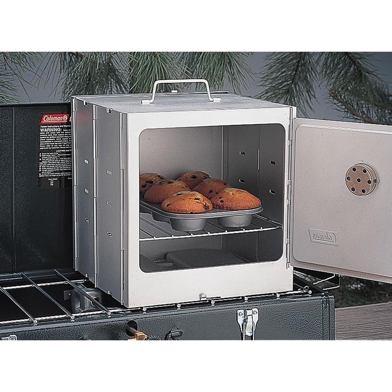 Coleman Folding Portable Stove Top Camping Baking Oven with Built In Thermometer