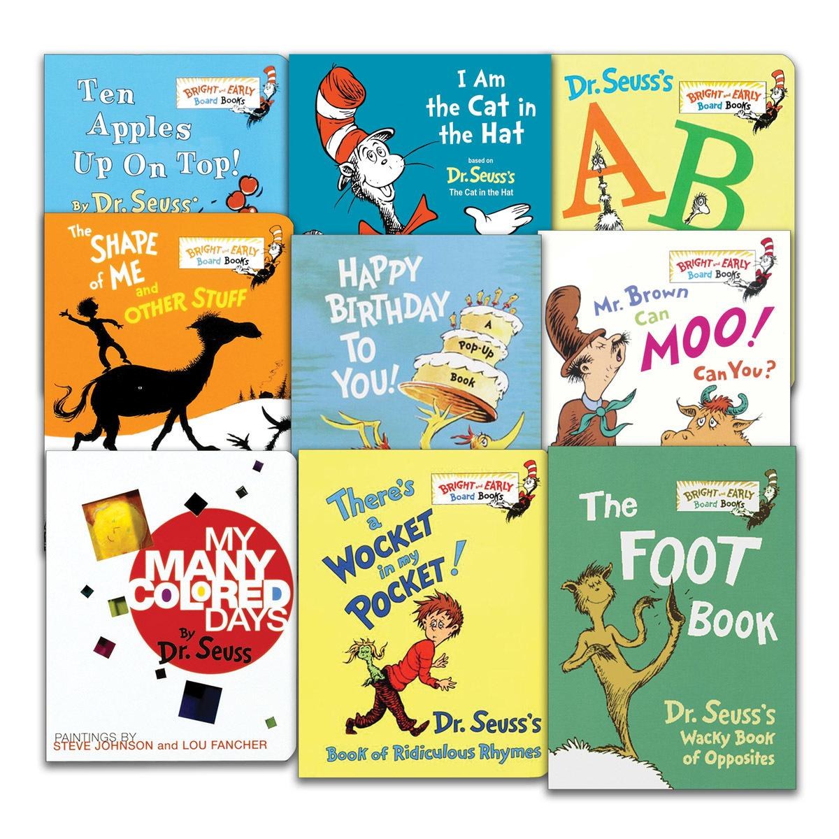Kaplan Early Learning Company Dr. Seuss Board Books - Set of 9