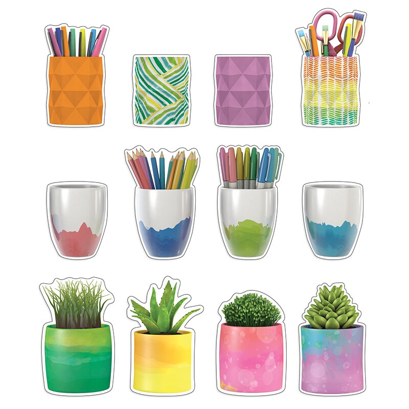 Creatively Inspired Planters &#x26; Cups Cut-Outs, Pack of 36