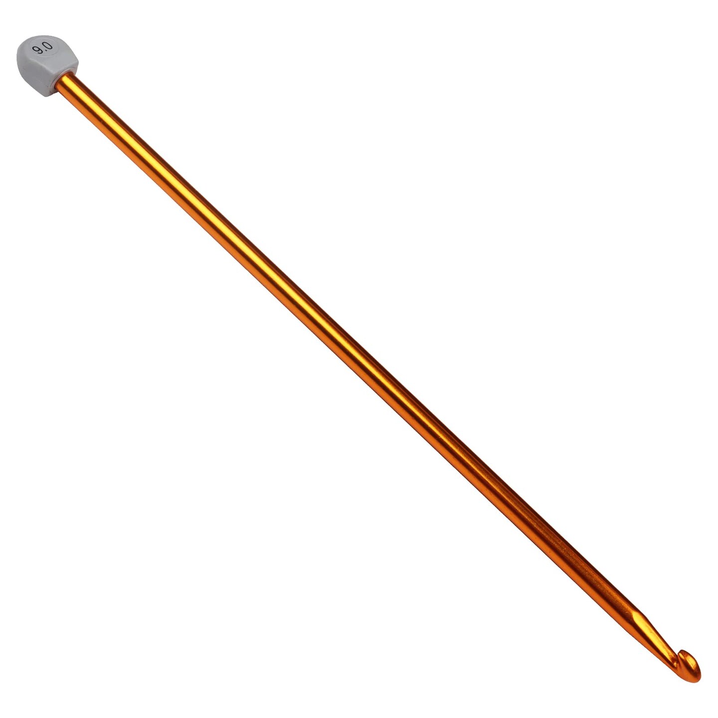 Tunisian Crochet Hook 9mm, 1PCS Extra Long Crochet Hook 13.8in Afghan Crochet Needle for Crocheting, Large Size Tunisian Crochet Needles for Beginners, Great Knitting Crochet Supplies