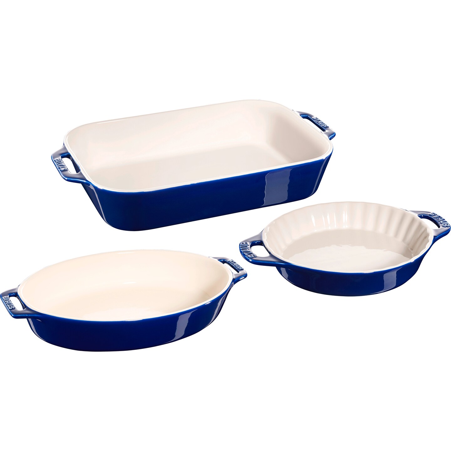 STAUB Ceramic 3-pc Mixed Baking Dish Set