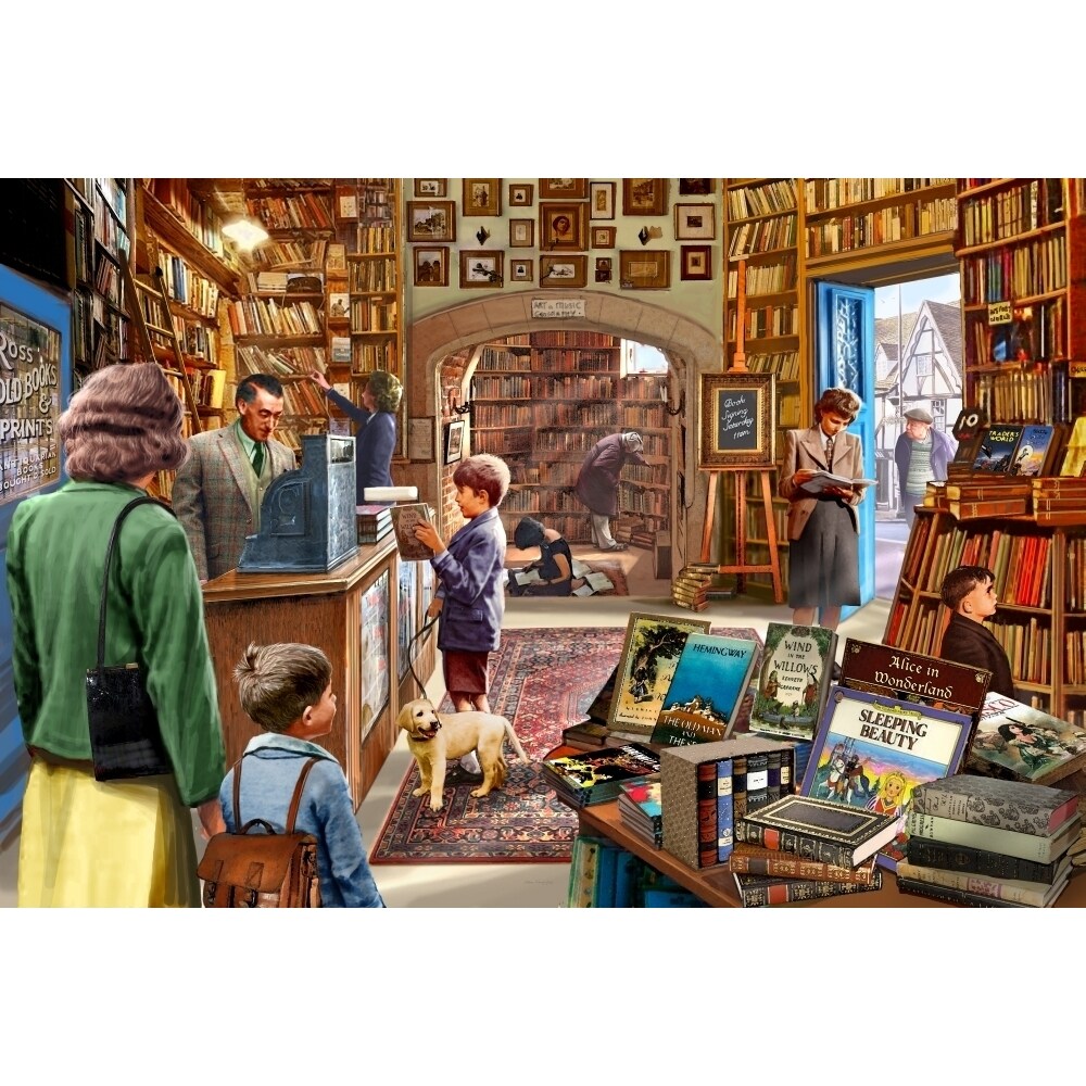 Bookshop Poster Print By Steve Crisp