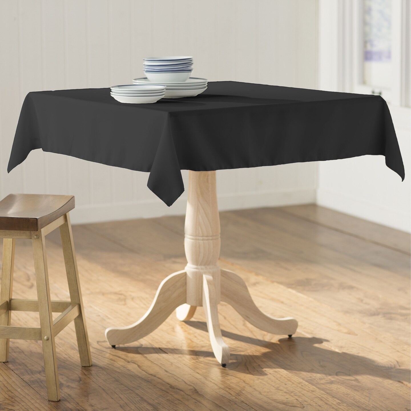 58 x 58 Inch Square Tablecloth Polyester Poplin Durable Event and Dining Linen
