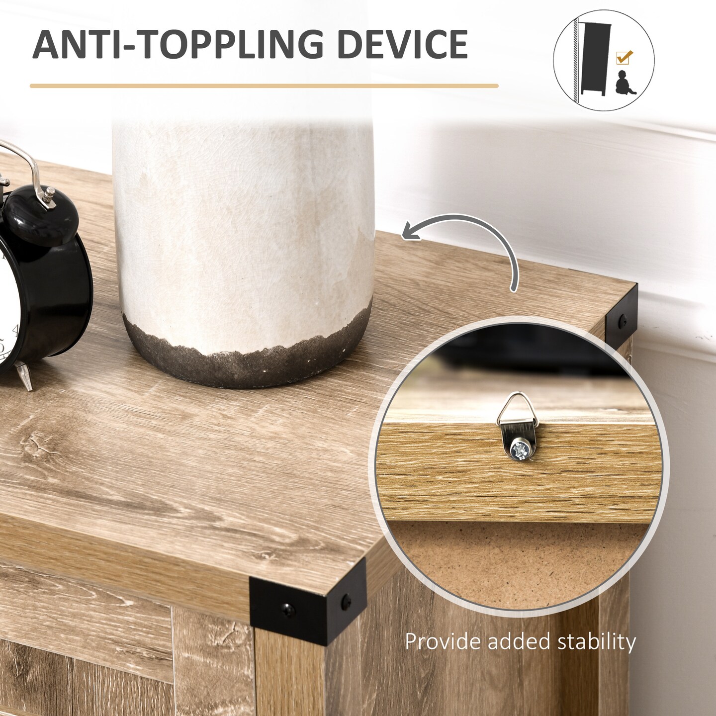 Rustic Buffet Cabinet with Barn Door Design - 59.4 | Elevate Your Decor