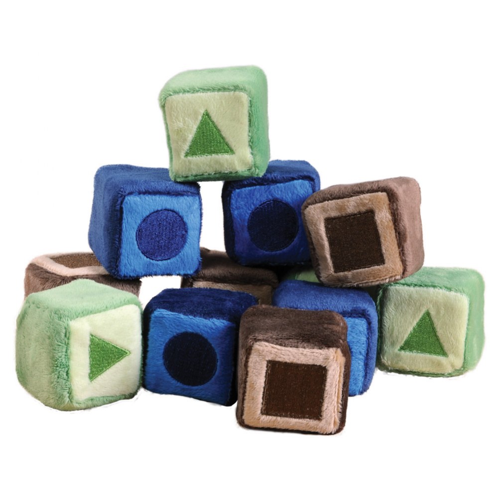 Kaplan Early Learning Company Soft Shape Blocks - 12 Pieces - 2&#x22; x 2&#x22;