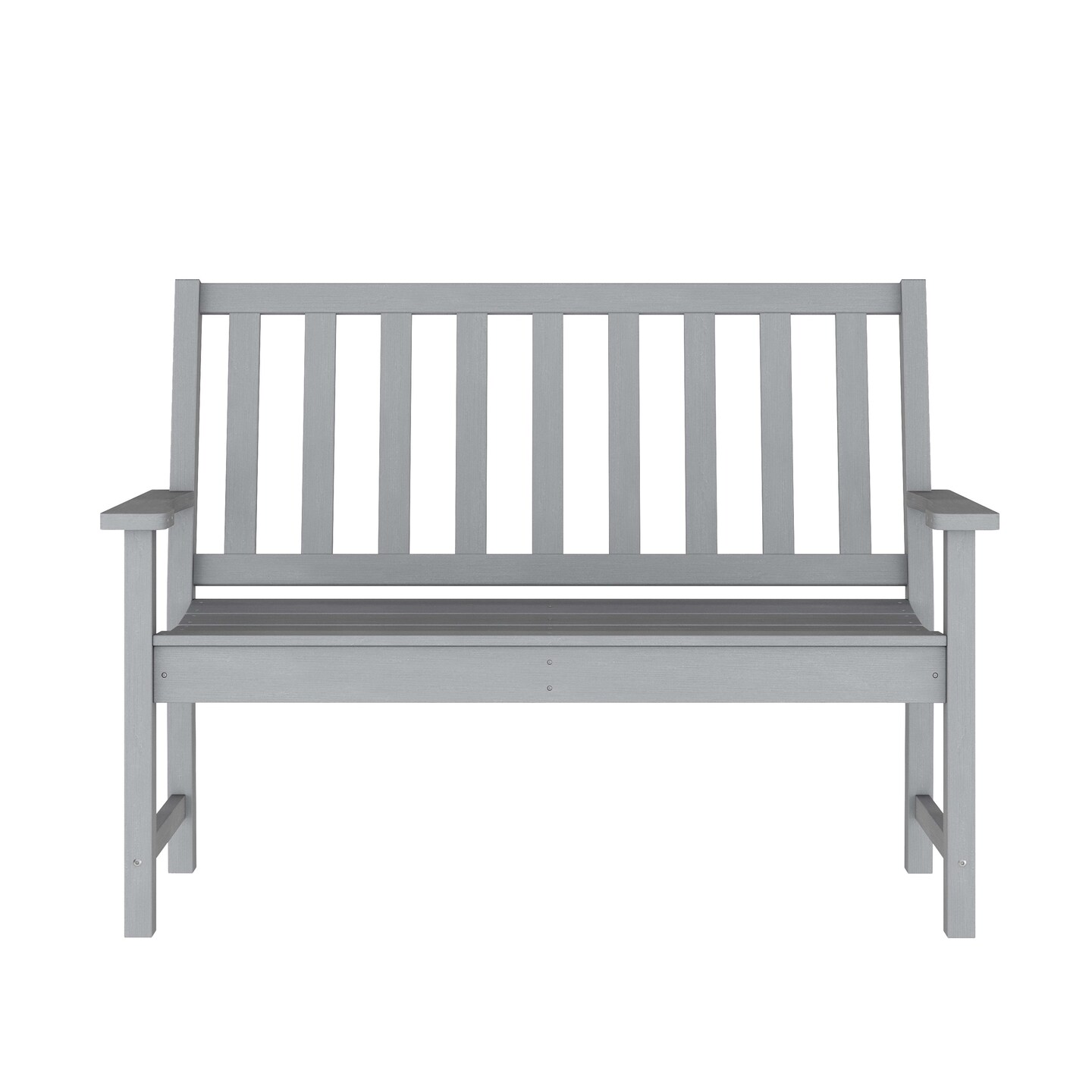 Merrick Lane Cressly All Weather Recycled HDPE Bench for Indoor and Outdoor Use