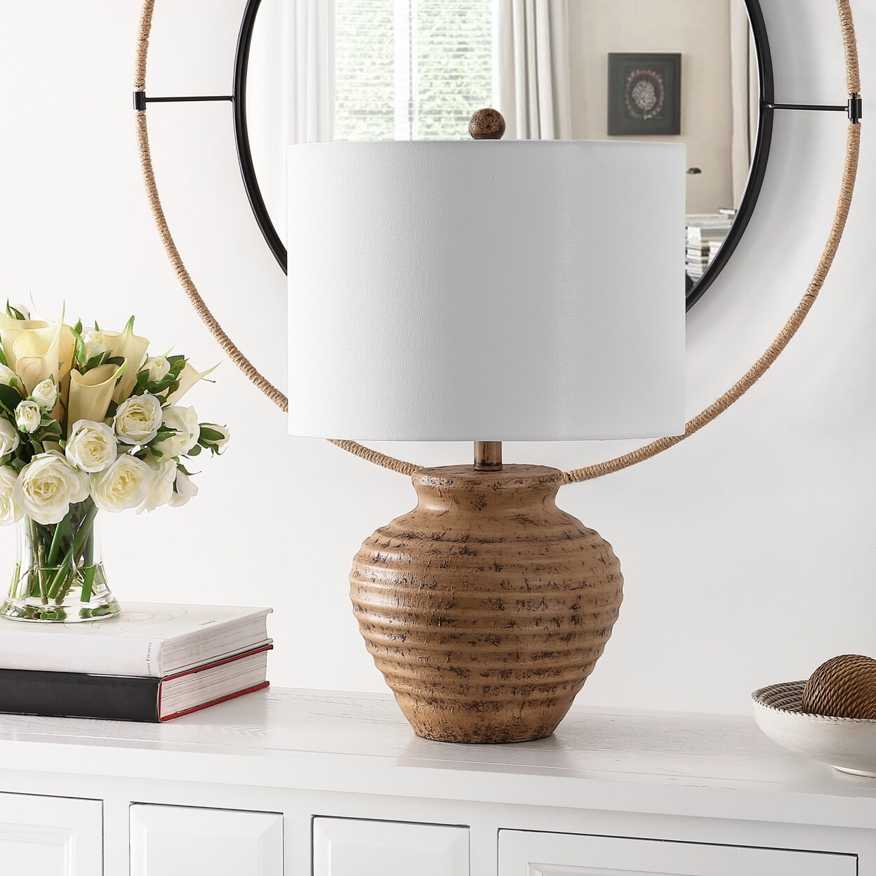 Safavieh   Kamryn 23&#x22; Table Lamp | Brown |