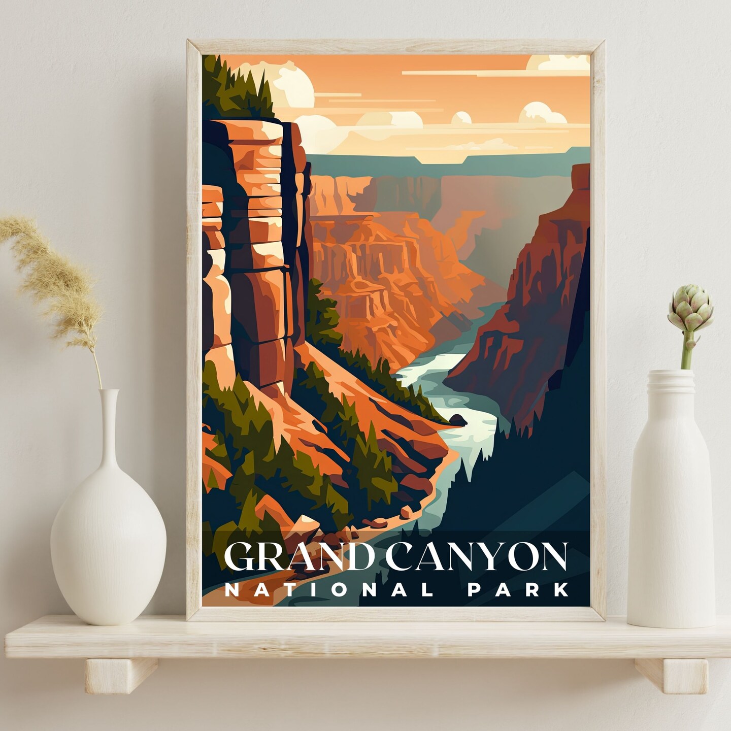 Grand outlet Canyon travel art vacation poster print painting