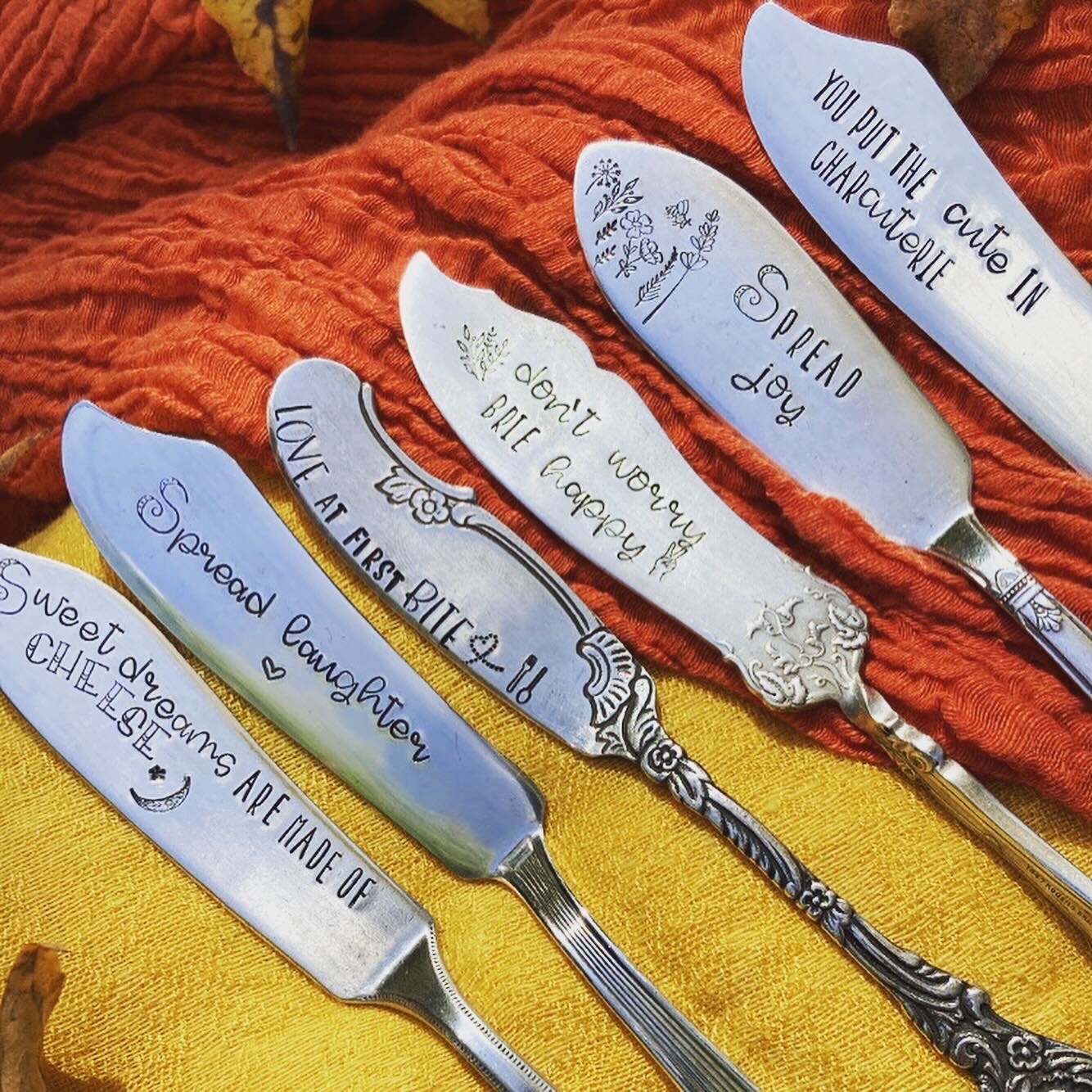 STAMPED SPREADER - Hand Stamped - Vintage Silverware product 4