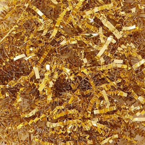 Metallic Gold Crinkle Paper Shreds