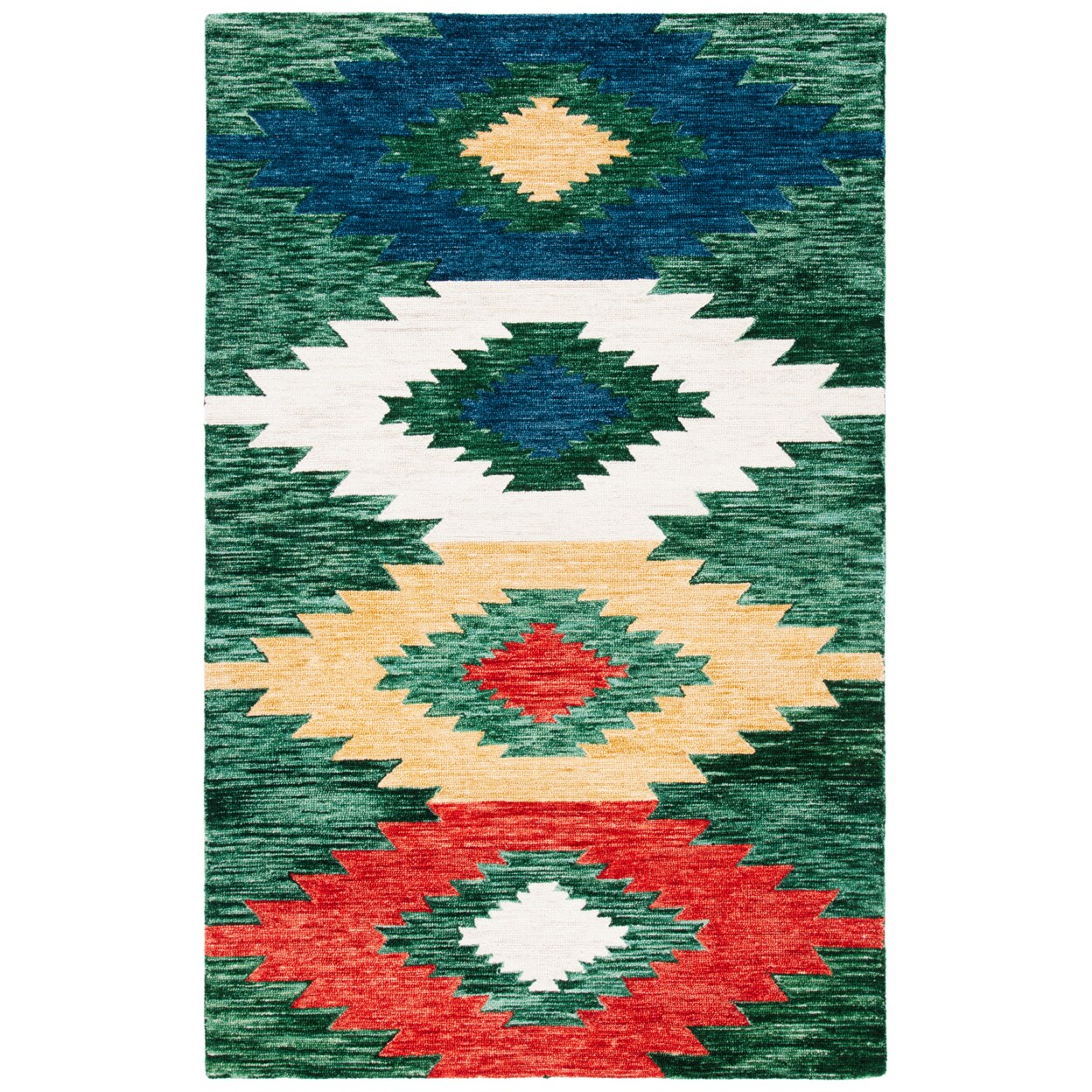 Safavieh Aspen Collection APN704Y Handmade Green/Red Rug Michaels