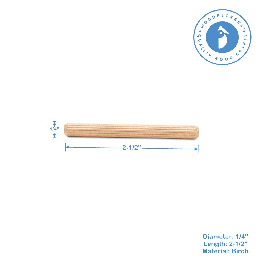 Wood Dowel Pins, Multiple Sizes, for Furniture &#x26; Crafts|Woodpeckers