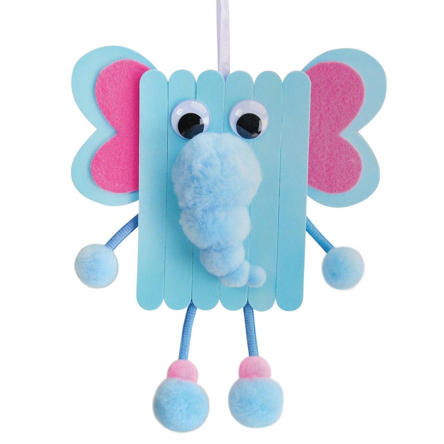 Foam Stick Animal Kit, Elephant, 7.75&#x22; x 11&#x22; x 1.25&#x22;, 6 Kits