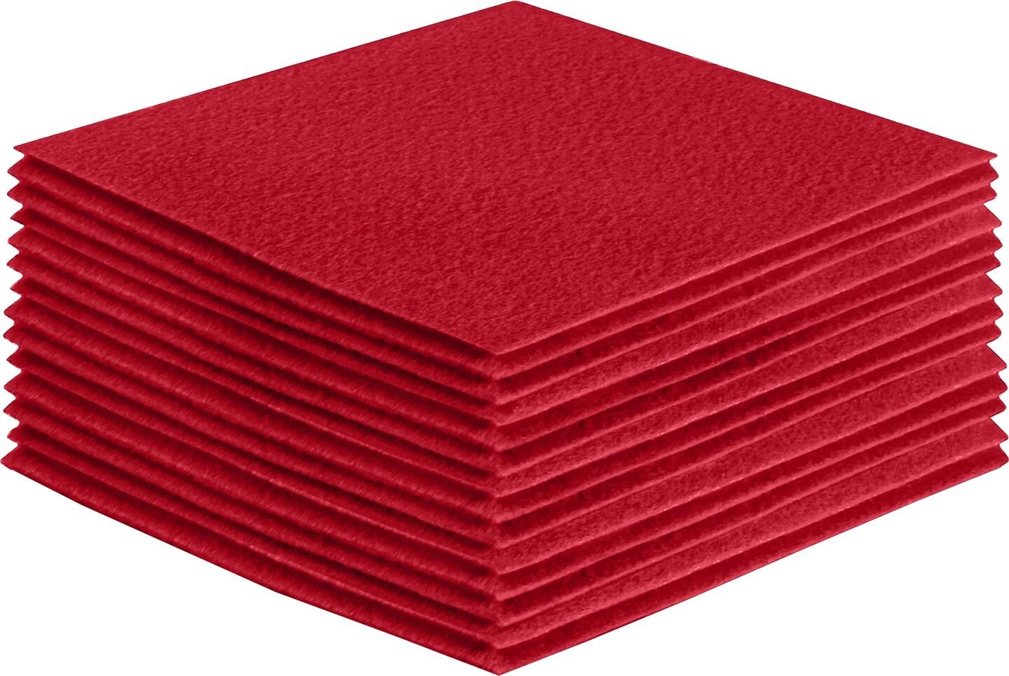 FabricLA Acrylic Felt Fabric - Pre Cut, 8 X 8 Inches, DIY Craft, Hobby,  Costume, Decoration, Red - 30 Pieces