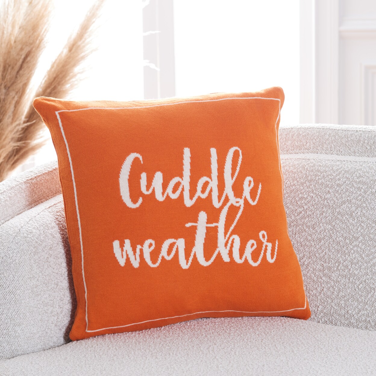 Safavieh   Cuddle Weather Pillow Orange